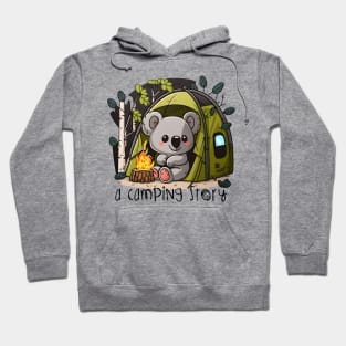 Koala camping into the wild with quote Hoodie